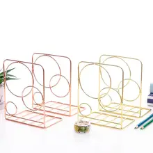 Новые 2 шт круглые металлические настольные концы для книг подставка держатель Полка Bookrack