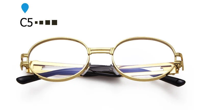 SORVINO Retro Fashion Oval Sunglasses Brand Women Shades Men Steampunk Goggles Luxury Designer Gothic Red Black Sun Glasses P399 - Lenses Color: C5