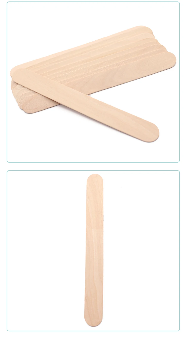 100 pcs High Quality Cosmetic Wooden Depilation Wax Spatula