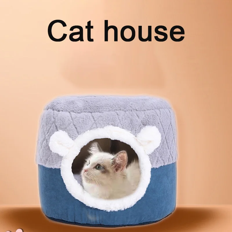 Perro gato para mascota pequeña mediana Cama de Gato perros camas nido casa perro sofá calentamiento perros casa de invierno perrera para cachorro
