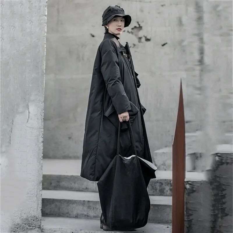 XITAO, корейский стиль, большой карман, зимнее пальто для женщин, индивидуальная утолщенная длинная парка, уличная одежда размера плюс, женская одежда XJ2741