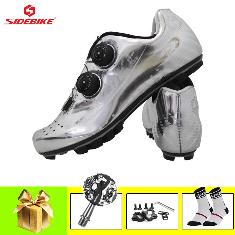 

SIDEBIKE Sapatilha Ciclismo Mtb Carbon Fiber Cycling Shoes Men Women Self-locking Ultralight Riding Sneakers Mountain Bike Shoes