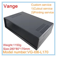 1 шт./лот корпус с порошковым покрытием железный металлический материал проектная коробка diy 280*80*170 мм для ЧПУ проект