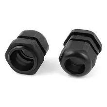2 шт. 18 мм-25 мм кабельный ввод пластиковый крепежный разъем PG29 черный Замена
