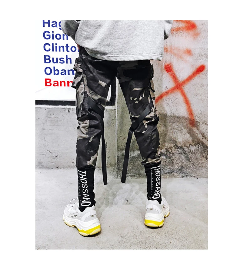 LAPPSTER мужские уличные камуфляжные штаны для бега, мужские комбинезоны в стиле хип-хоп Харадзюку, мужские камуфляжные брюки, спортивные штаны