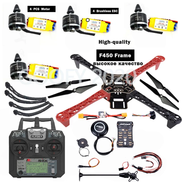 Frame F450 Qav250 Quadcopter Frame Kit A P M2.6 F4 and GPS 2212 2208 HP 30A 1045 prop ~ fpv drone kit F4P01 drone quadrocopter 2