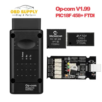 

Op com V1.99 PIC18F458/FTDI Chip Diagnostic Tool Can Bus for Opel OBD2 Auto Scanner Op-Com 1.99 canbus OBDII Opcom