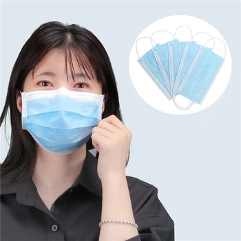 

New Disposable Masks 20pcs/set Cotton Mouth Face Mask Earloop Activated Black Blue Pink Multi Color
