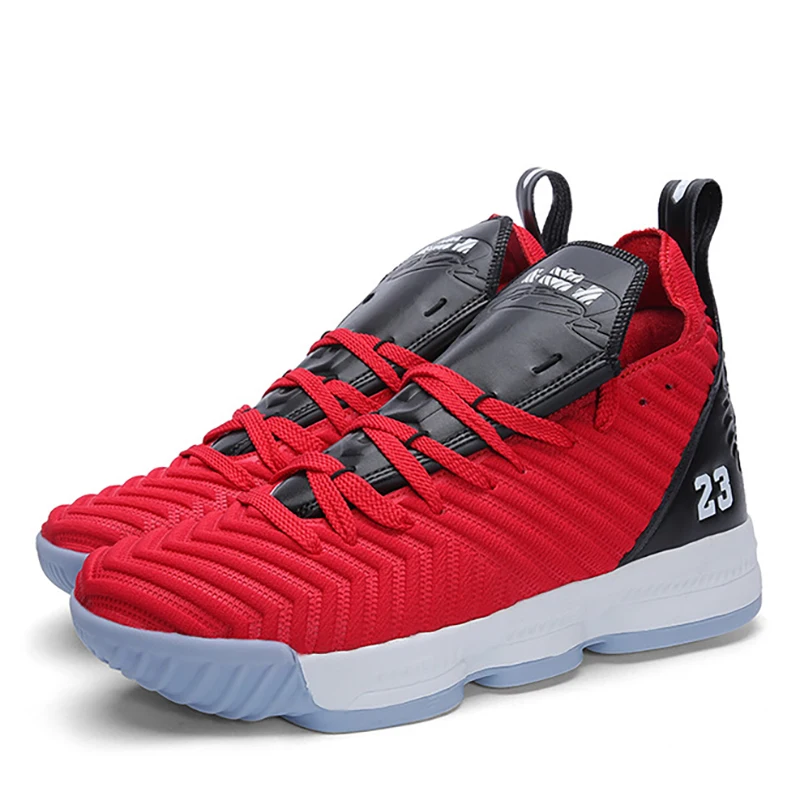 TaoBo Мужская и женская Laker Баскетбольная обувь Lebron 23 уличная баскетбольная культура спортивная обувь высококачественные кроссовки обувь для мужчин - Цвет: Red