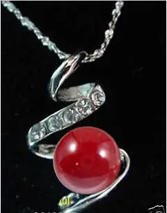Free &gt&gt beautiful Tibetan silver Red shell pearl pendant necklace | Украшения и аксессуары