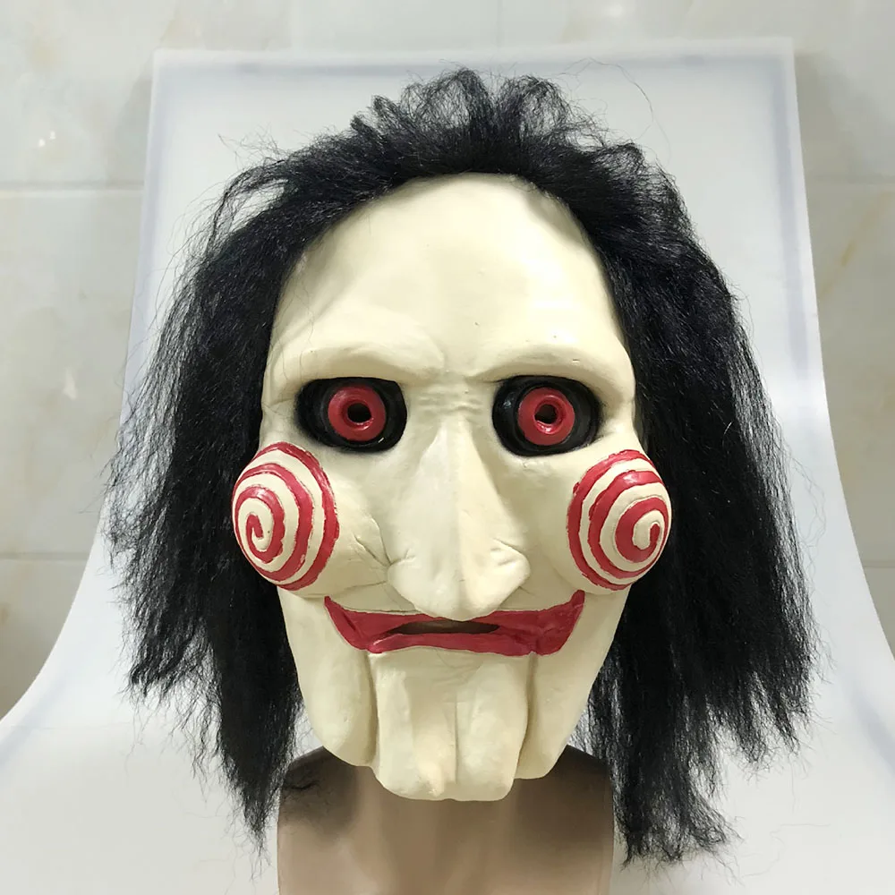 Halloween Mask Chainsaw Puppet Massacre Jigsaw Creepy Props Latex Scary Costume New