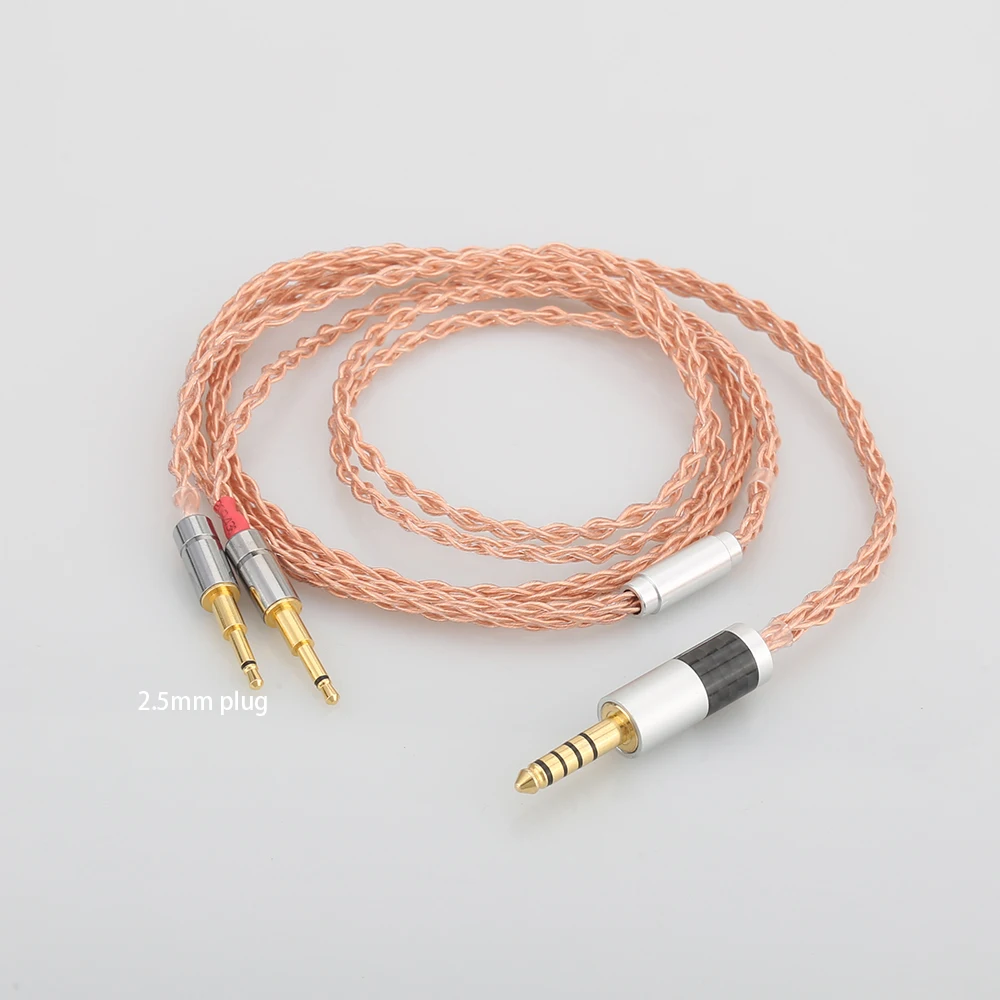 Audiocrast 8 жильный 4 мм сбалансированный посеребренный кабель для наушников HD477 HD497