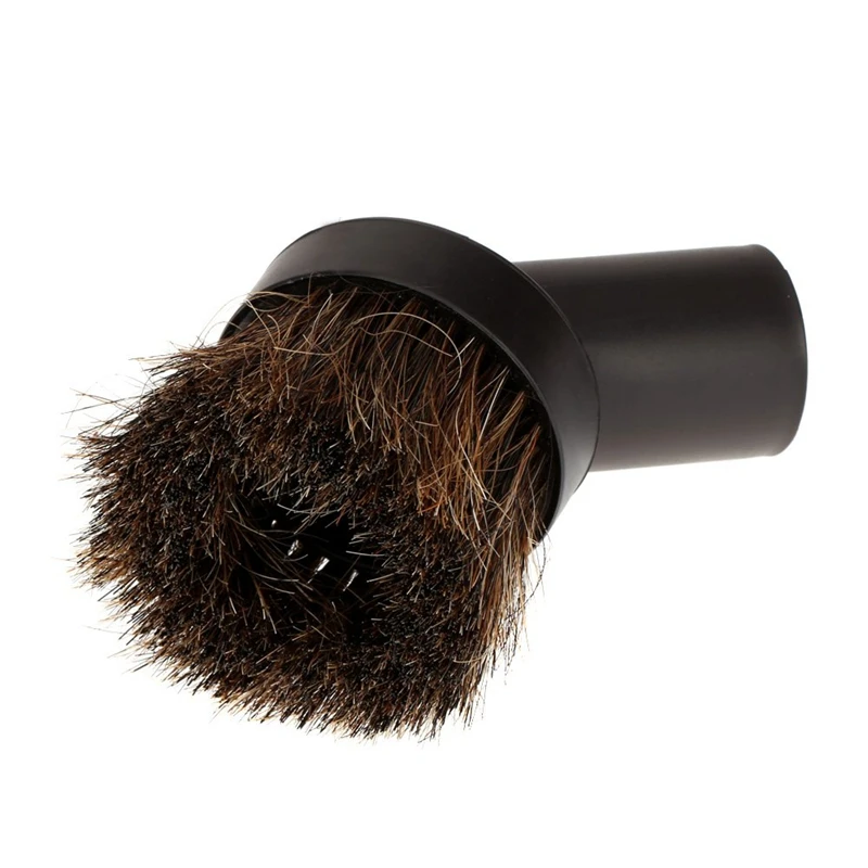 Horse Hair 32mm Round Dusting Brush Dust Tool Attachment for Vacuum Cleaner L/