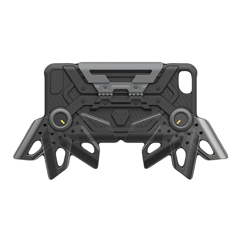 Black and grey Mobile Phone Shell Game Handle Bracket Drop Protection Shell for IPhone6/6S/7/8 - Цвет: Black and grey