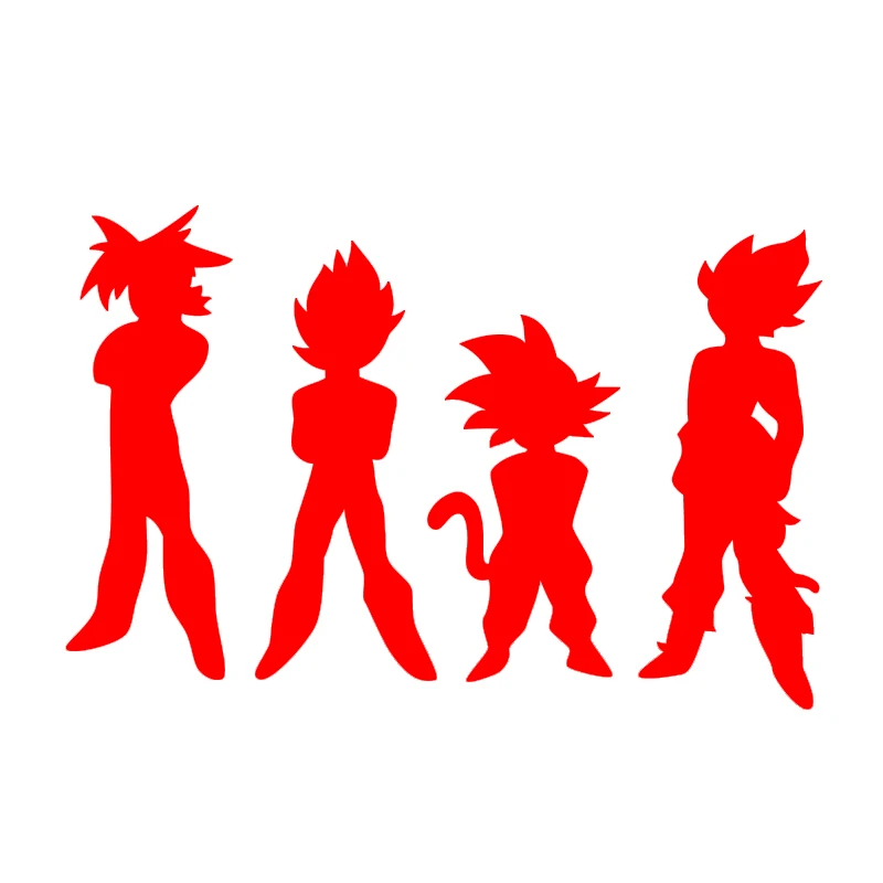 

Dragon Ball Z DBZ Car Sticker Die Cut Decal Notebook Car Laptop 6" (White)