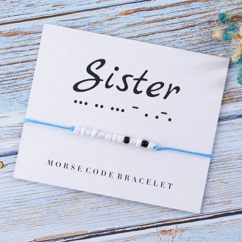 CheersLife Bracciali Coppia Codice Morse Ti Amo - Set Regalo Per Coppie E Amici - Foto 2