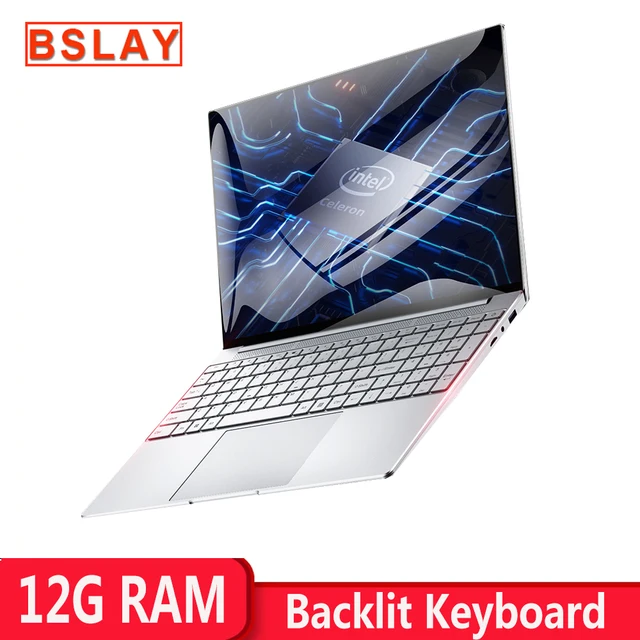 15.6 inch Laptop With 12GB RAM 128GB 256GB 512GB 1TB SSD Notebook Computer With Backlit Keyboard 1920*1080 IPS Display Win10 0S 1