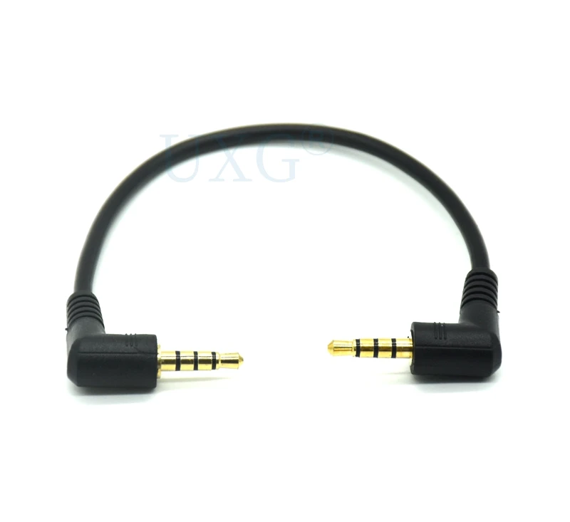 20CM 90° Right Angle 3.5mm Male to Male Aux Audio Cable Description Image.This Product Can Be Found With The Tag Names 35mm male right angle 90 degrees, 90 degree angle audio aux cable, 90 degree right angle aux cable