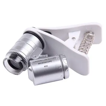 

9882W Multi-Purpose 60 Times Microscope Jewelry Jade Identification Portable Mini High-Power Camera Phone Magnifier