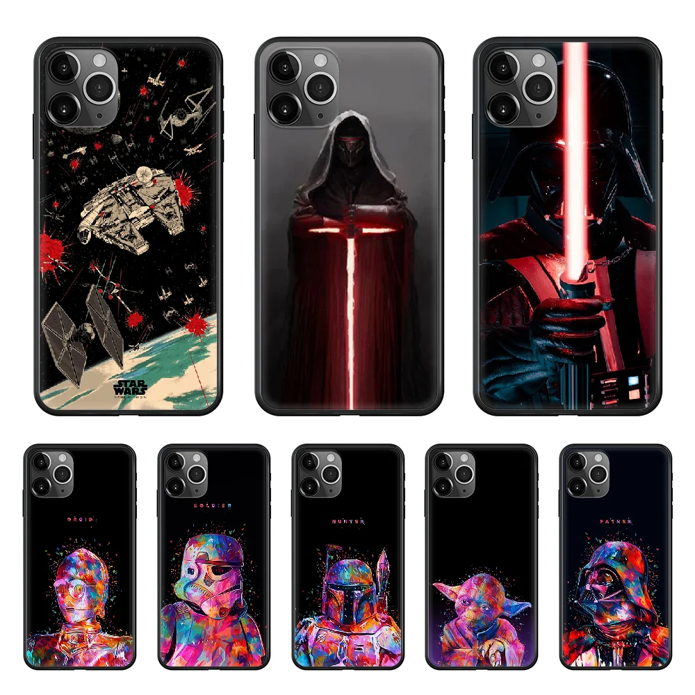 

Darth Vader Star Wars Artwork Phone Case cover For iphone 4 4S 5 5C 5S 6 6S PLUS 7 8 X XR XS 11 PRO SE 2020 MAX black
