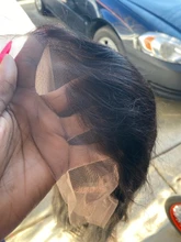 Pelucas de cabello humano brasileño liso para mujeres negras, 26, 28, 30 pulgadas, 13x4, sin pegamento