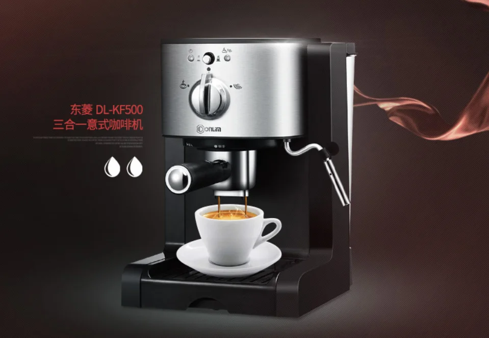 Donlim 20 бар итальянская кофемашина электрическая Полуавтоматическая кофеварка высокого давления с двойным контролем температуры