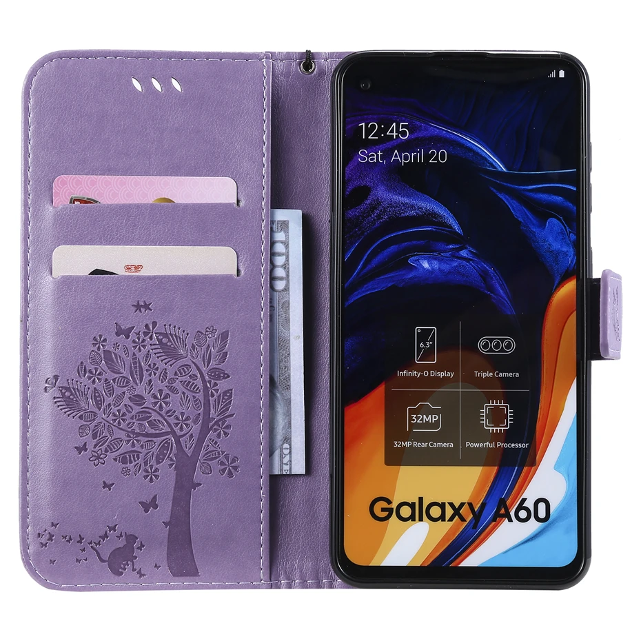 Чехол Кошелек из искусственной кожи с откидной крышкой для Samsung Galaxy J4 J6 2018 A7 A8 A5 2017