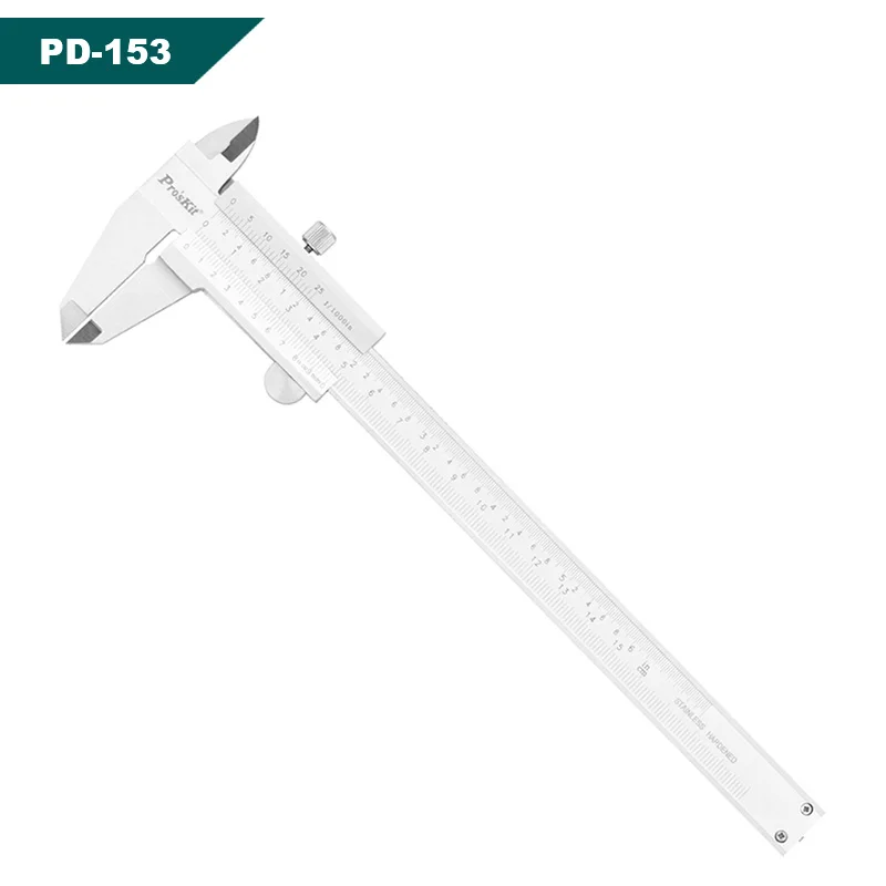 

Pro'skit Mechanical Digital caliper Stainless steel 150mm 6" Inch metric imperial standard Calipers measuring tool micrometer