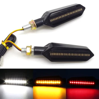 

Flowing motorcycle turn signal lights LED Amber Indcator Lamp Blinker Flasher FOR honda vfr 800 bmw s1000r honda vtx 1300 cbf600
