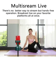 

FOR APAI GENIE Smart Tracking Selfie Stick 360°Rotation Auto Face Object Tracking Phone Camera Tripod Holder for Photo Vlog Live