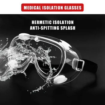

Protective Safety Goggles Wide Vision Vent Prevent Infection Eye Mask Anti-Fog Splash Goggle Isolator goggle