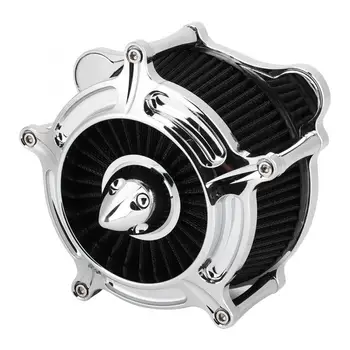 

Motorcycle Engine Air Filter Fits for FXDLS/Touring/Trike 2008-2017 Silver Plating Motorcycle Modified