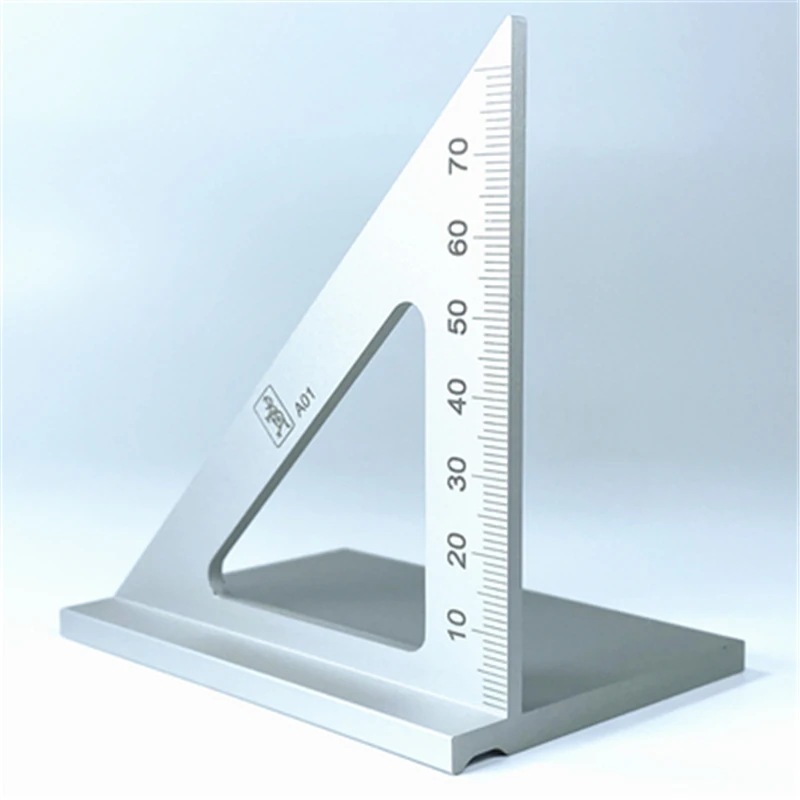 90 Degree Metric Gauge Measuring Woodworking Ruler Square Layout Miter 45 