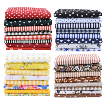 

8pcs/set 25*25cm Mixed Style Floral Patchwork 100% Cotton Fabric High Quality Patchwork Printed Cloth Material DIY Sewing Crafts