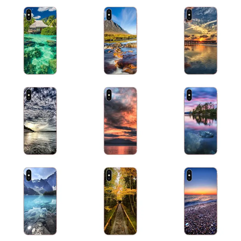 For LG G3 G4 G5 G6 G7 K4 K7 K8 K10 K40 K50 Q6 Q60 V10 V20 V30 V40 Nexus 5 5X 2017 TPU Skin Case Beautiful Natural Scenery | Мобильные