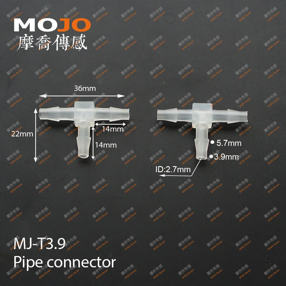 100 шт./лот) MJ-T3.9 5/3" Тройник соединители труб 3,9 мм трехходовые соединители труб