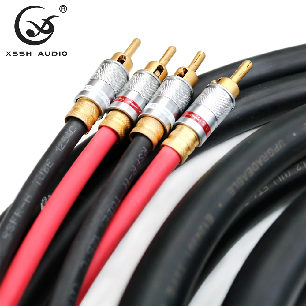 TRANSPARENT TYP CL2 YIVO XSSH audio DIY HIFI Vergoldete bananen stecker 6 core OCC reinem kupfer 18mm lautsprecher kabel Draht – Detail 2