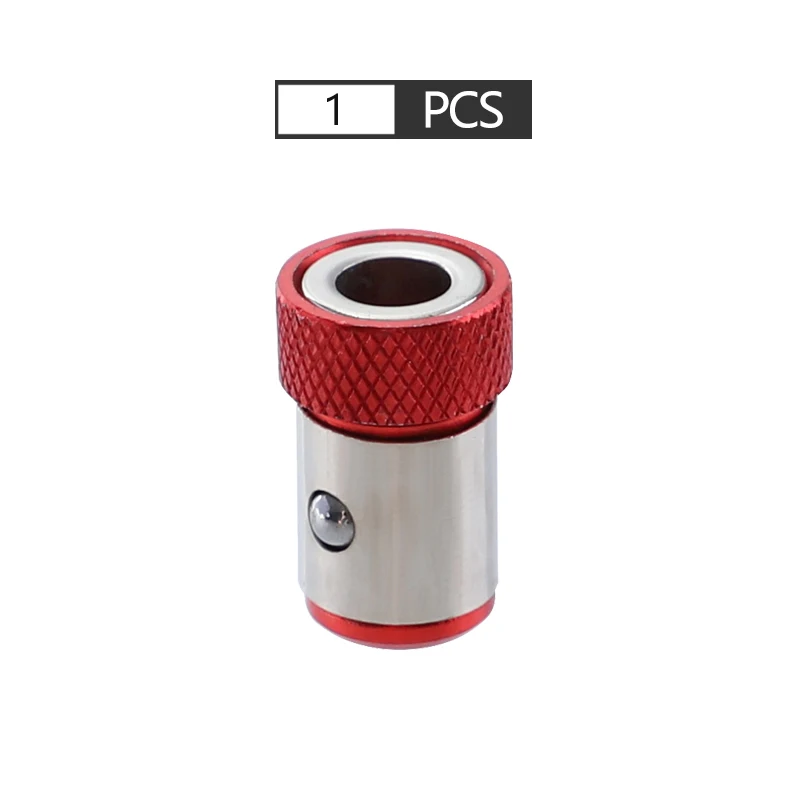 6,35 мм Намагничивающее кольцо S2 отвертка из легированной стали магнитное кольцо съемный намагничиватель бит для электрической отвертки с шестигранным хвостовиком - Цвет: 1PCS-Red