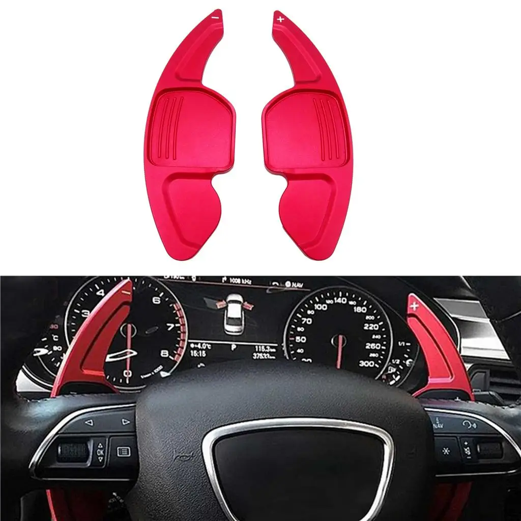 2 Pcs Car Steering Wheel Shift Paddle Shifter Extended DSG For Audi A3 A4L A5 A6 A7 A8 S5 Q5 Shift Paddle Blade Car Accessories