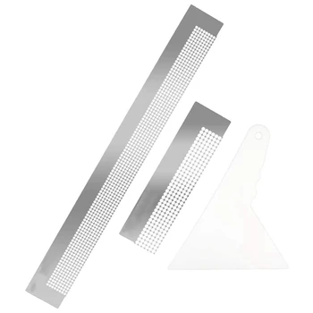 

3Pcs Diamond Painting Tool Diamond Painting Ruler Fix Tools with Blank Grids for Round Full Partial Drills