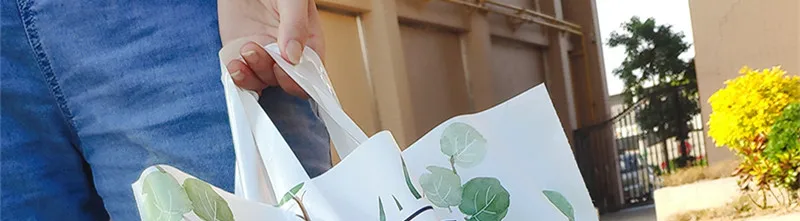 50 шт./лот дорожный мешочек для косметики, одежды, сумки для хранения конфет, пакеты для печенья ручка для упаковки, Рождество, шоколад, день рождения, свадебная сумка