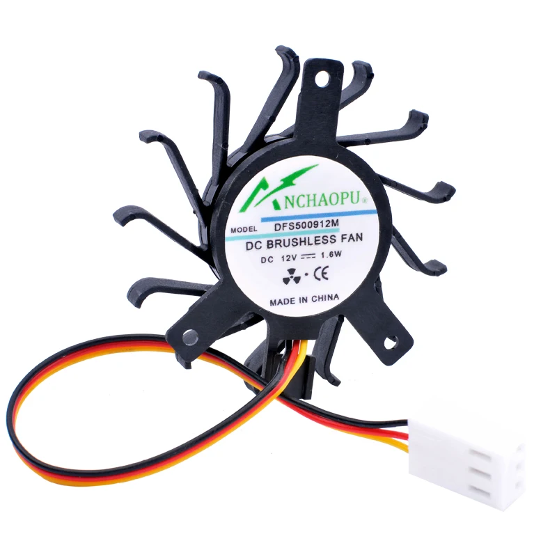 refrigeração com placa de vídeo especial, 35x35x27mm 27x27mm, 12v, 1.6w e 45mm