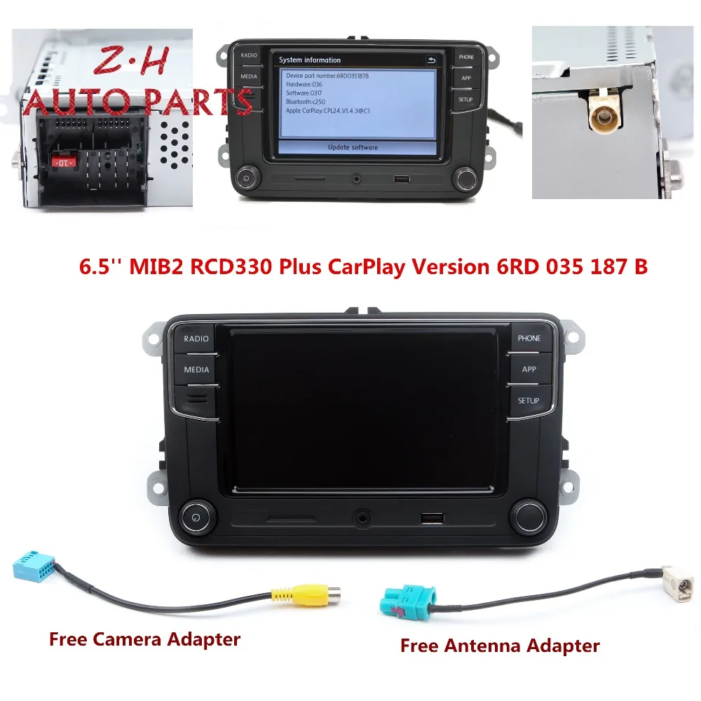 Новое RCD330G CarPlay RCD330 Plus автомобильное радио для VW Passat B6 Tiguan Golf Jetta MK5 MK6 Skoda Octavia Seat 6RD 035