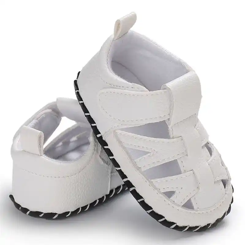 baby boy white sandals