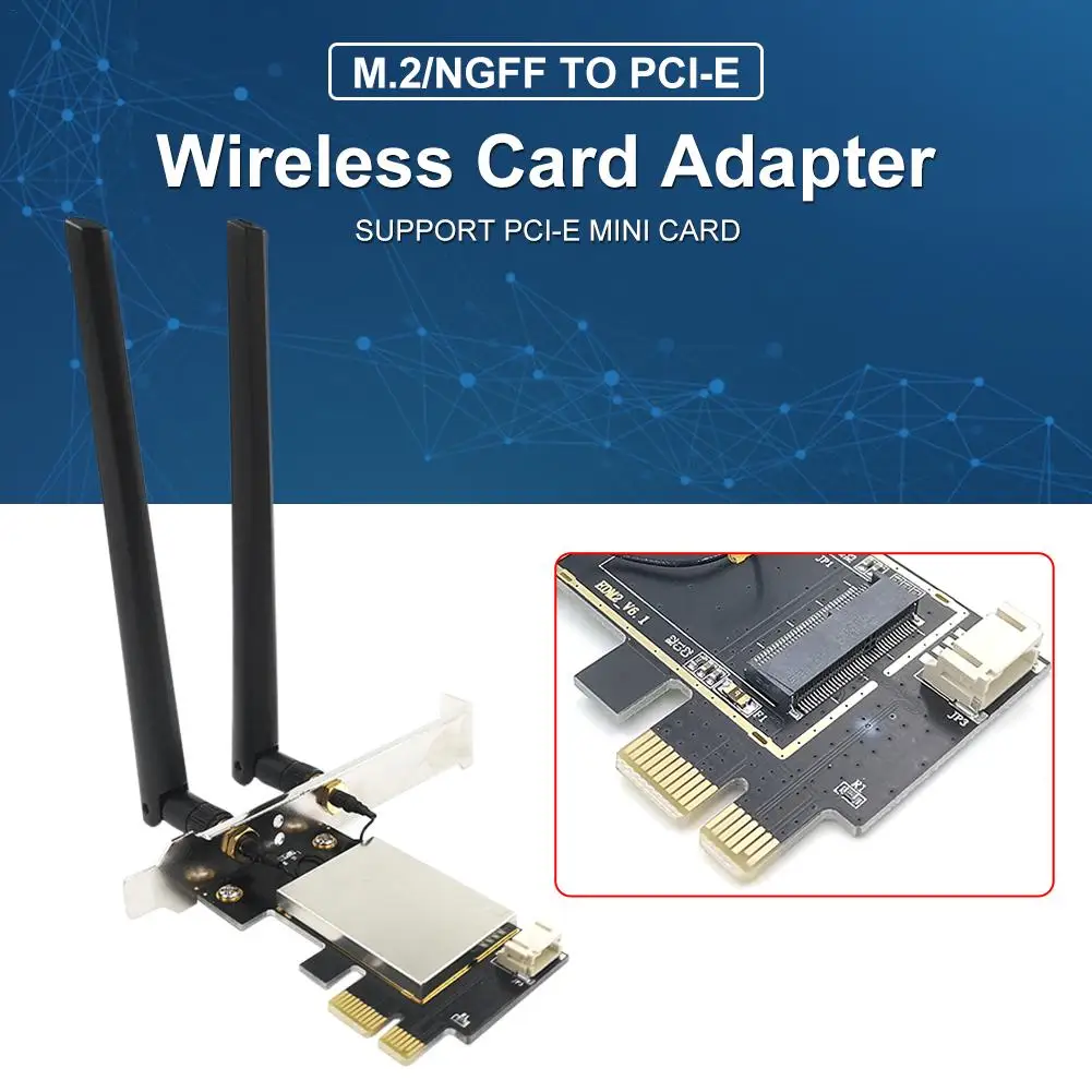 PCIE WiFi Card Adapter Bluetooth Dual Band Wireless Network Card Repetidor Adaptador For PC Desktop Wi-fi Antenna PCI- M.2/ NGFF 2