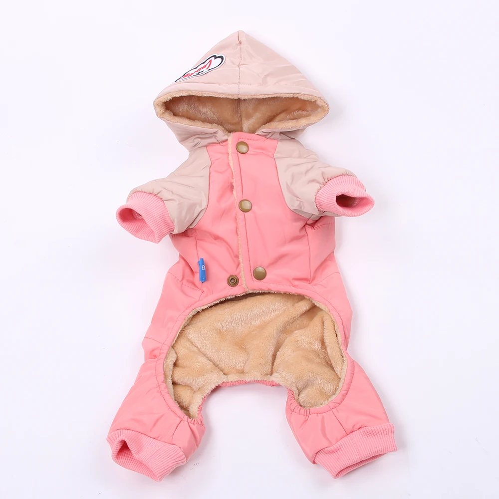 Pet jacket pet jumpsuits dog cat warm jumpsuit hoodie windbreak apparel for small medium dogs cats