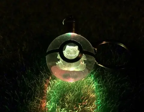 Автомобильный кулон Покемон 3D Хрустальный шар эльф мяч фантазия кулон-брелок для автомобиля рюкзак висячий темный эльф ожерелье аниме брелок - Цвет: 3D crystal pendant