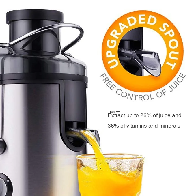 450ml espremedor lento elétrico de aço inoxidável