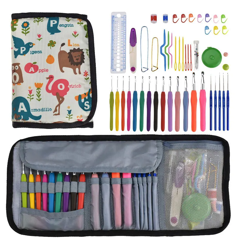 

New Arrival Crochet Hook Sets for Women 35 Styles Home DIY Knitting Needles Case Needlework Tool Crochet Knitting Accessories