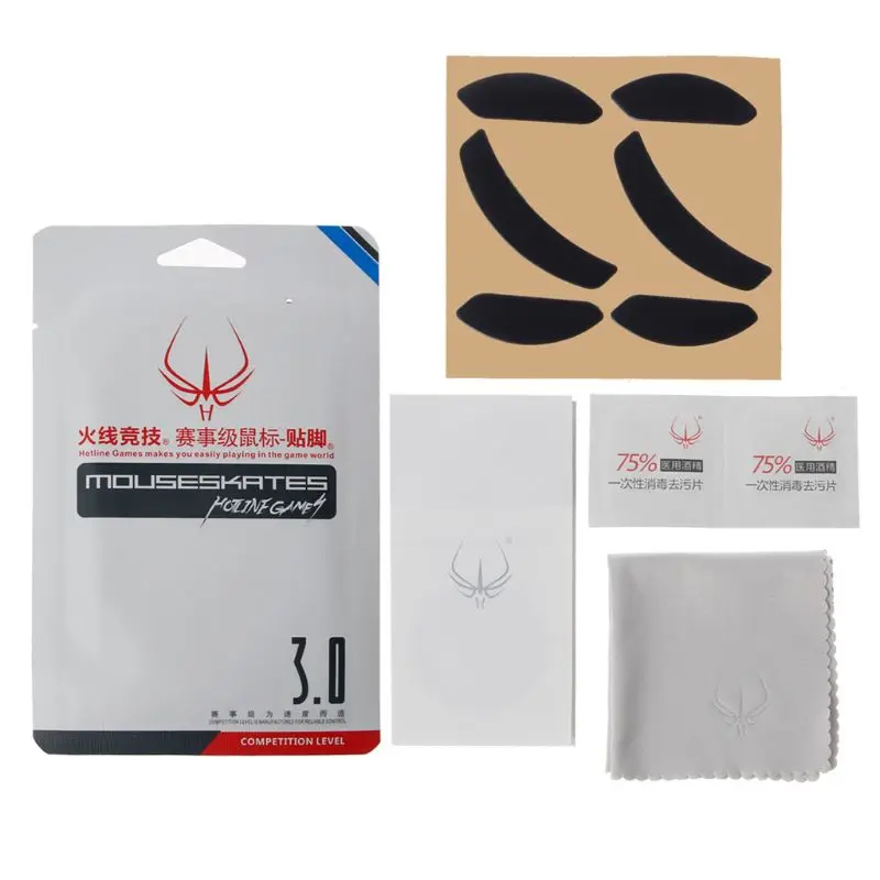 

2 Sets/Pack Original Hotline Games Competition Level Mouse Feet Mouse Skates Gildes for SteelSeries Sensei 310 Mouse 0.6mm